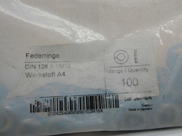 FEDERRINGE DIN128A/M10 (PKG OF 100) NSMP