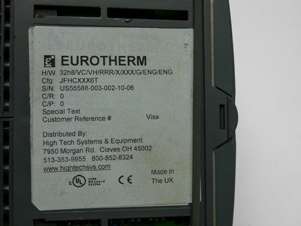 EUROTHERM 32H8/VC/VH/RRR/X/XXX/G/ENG/ENG 100/240VAC 2A UNMP