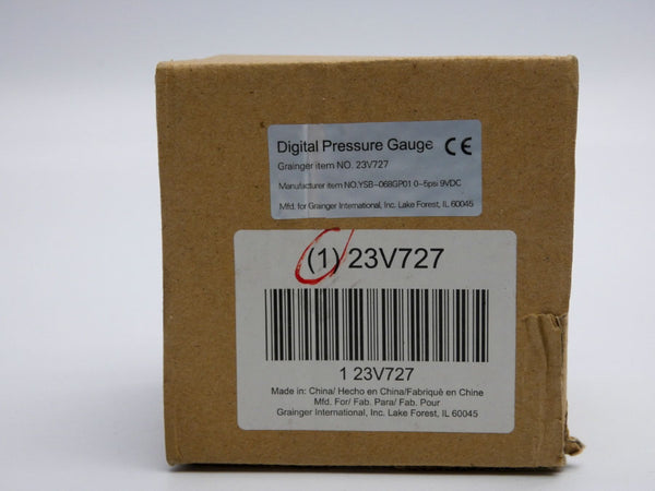 BLD YSB-068GP01 23V727 9VDC 0-5PSI NSMP