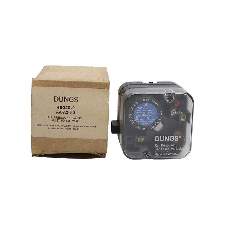 DUNGS AA-A2-6-2 120VAC 5A 7PSI (AS IS) NSMP