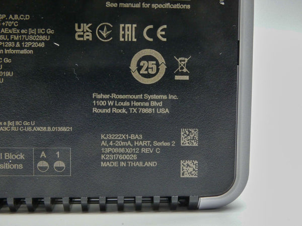 EMERSON KJ3222X1-BA3 13P0866X012 REV. C 24VDC NSNP
