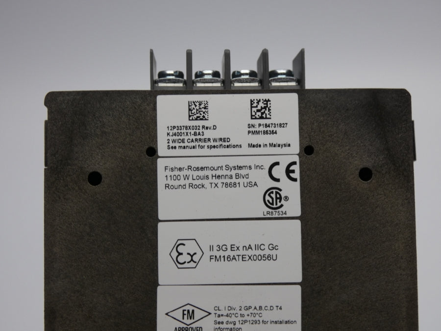 FISHER ROSEMOUNT KJ4001X1-BA3 12P3378X032 REV. D NSMP