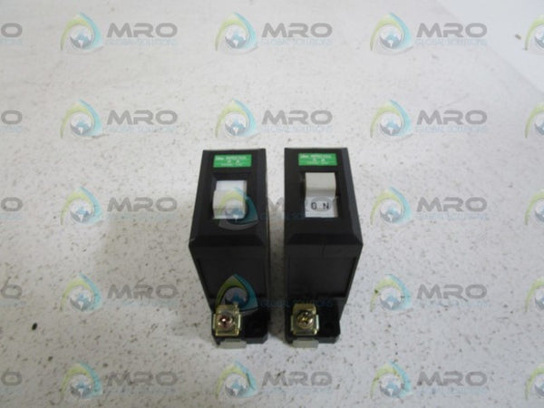 LOT OF 2 IDEC CIRCUIT BREAKER 5A NRC110-5A UNMP