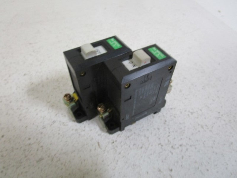 LOT OF 2 IDEC CIRCUIT BREAKER 5A NRC110-5A UNMP