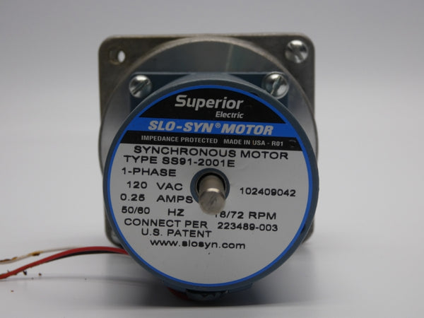 SUPERIOR ELECTRIC SS91-2001E 120VAC 0.25A NSNP