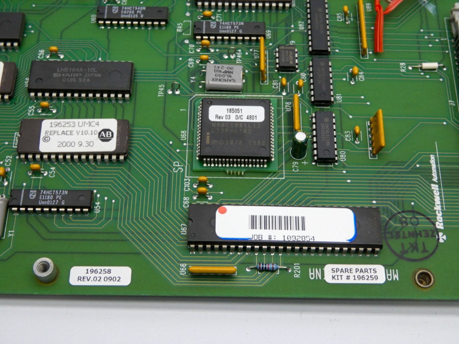 INDUSTRIAL SPARE PART 196259 196258 REV. 02 UNMP