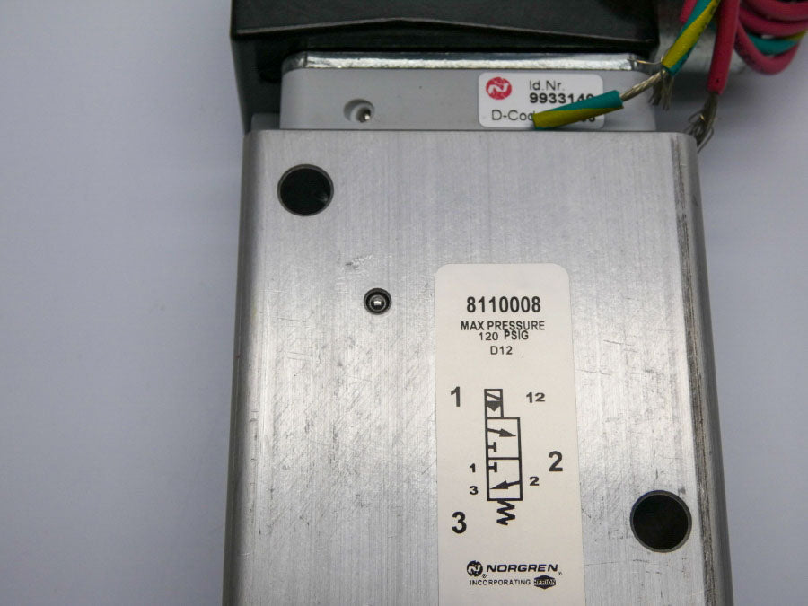 NORGREN 8110008 110/120VAC 120PSI 3/4" NSNP