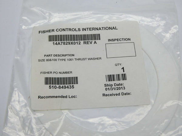 FISHER CONTROLS 14A7829X012 REV. A NSMP