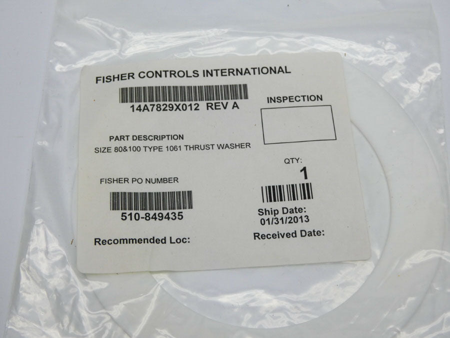 FISHER CONTROLS 14A7829X012 REV. A NSMP