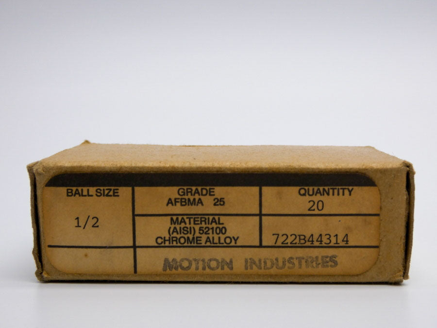 MOTION INDUSTRIES 722B44314 1/2" (PKG OF 20) NSMP