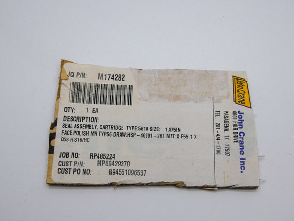 JOHN CRANE M174282 1.875" UNMP