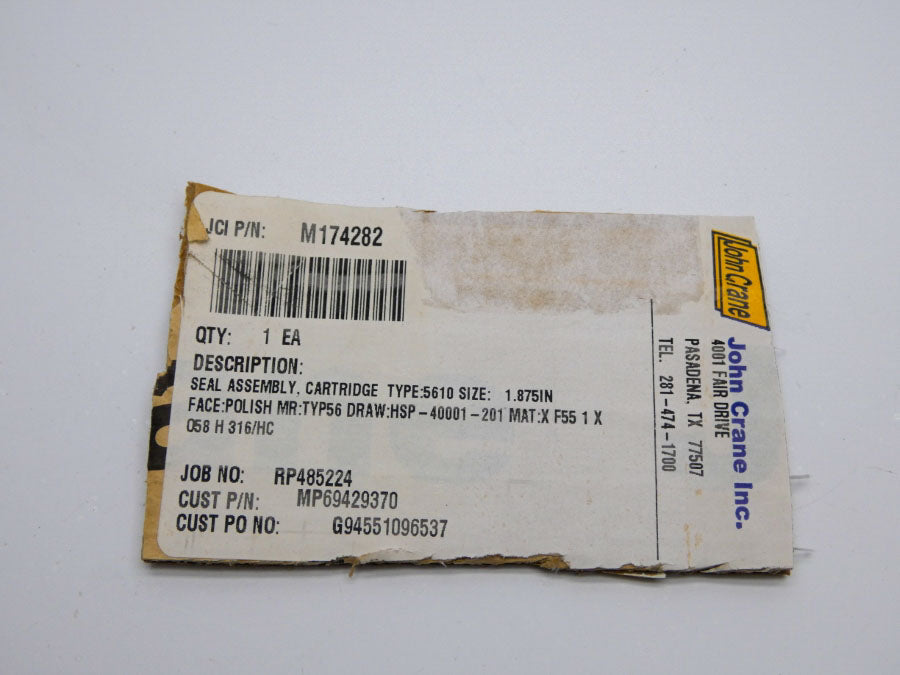 JOHN CRANE M174282 1.875" UNMP
