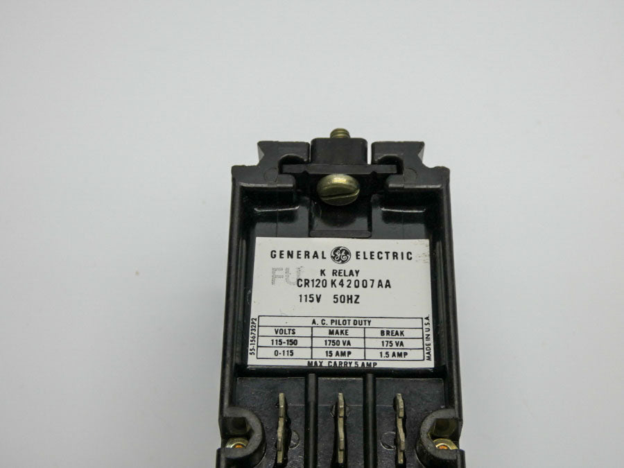 GENERAL ELECTRIC CR120K42007AA 115V 15A NSMP