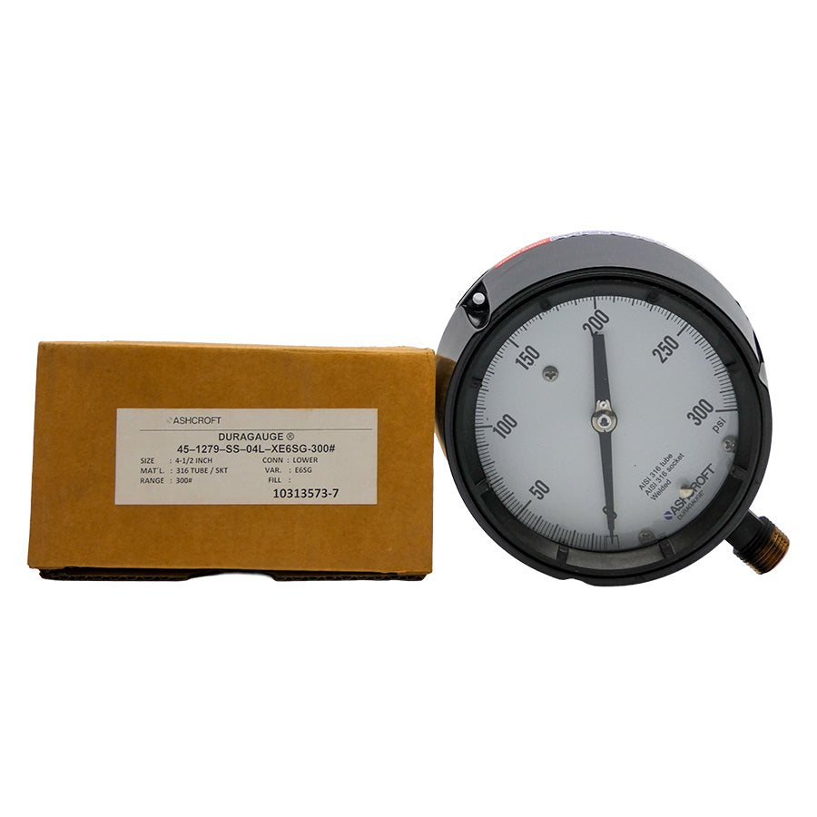 ASHCROFT 45-1279-SS-04L-XE6SG-300# 300PSI NSMP