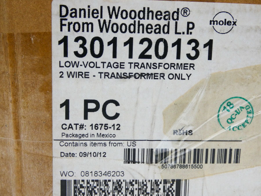DANIEL WOODHEAD 1301120131 1675-12 117V NSMP