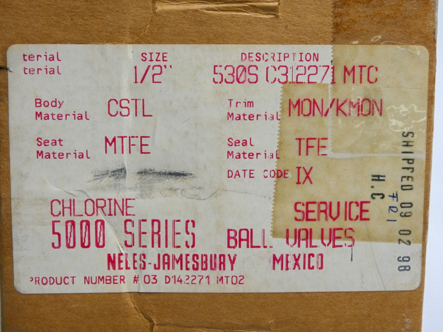 NELES-JAMESBURY 530SC312271MTC 100-740PSI 1/2" NSMP