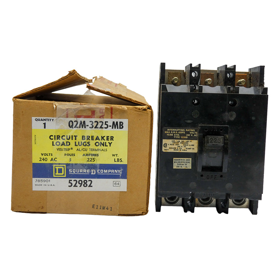 SQUARE D Q2M-3225-MB 240VAC 225A NSMP