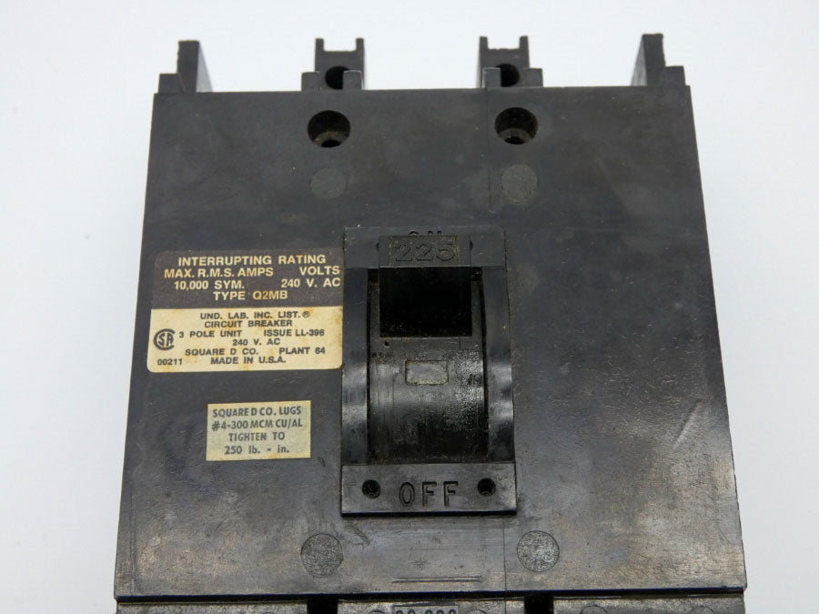 SQUARE D Q2M-3225-MB 240VAC 225A NSMP