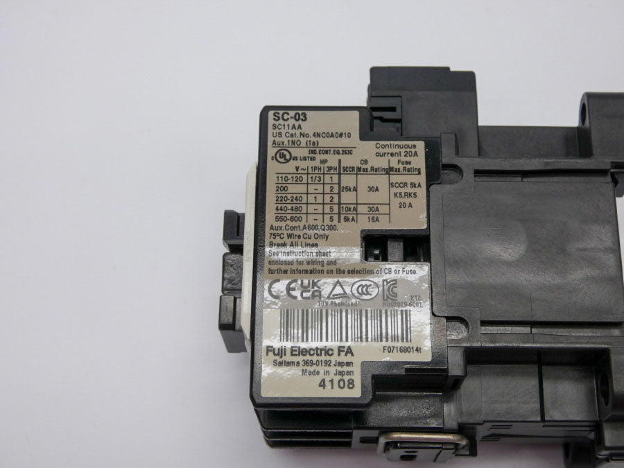 FUJI ELECTRIC SC-03 SC11AA 100-110V 20A NSNP