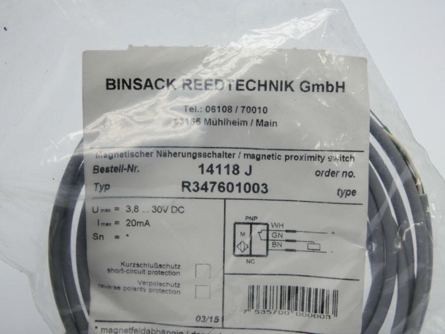 BINSACK REEDTECHNIK R347601003 14118 3.8-30VDC NSNP