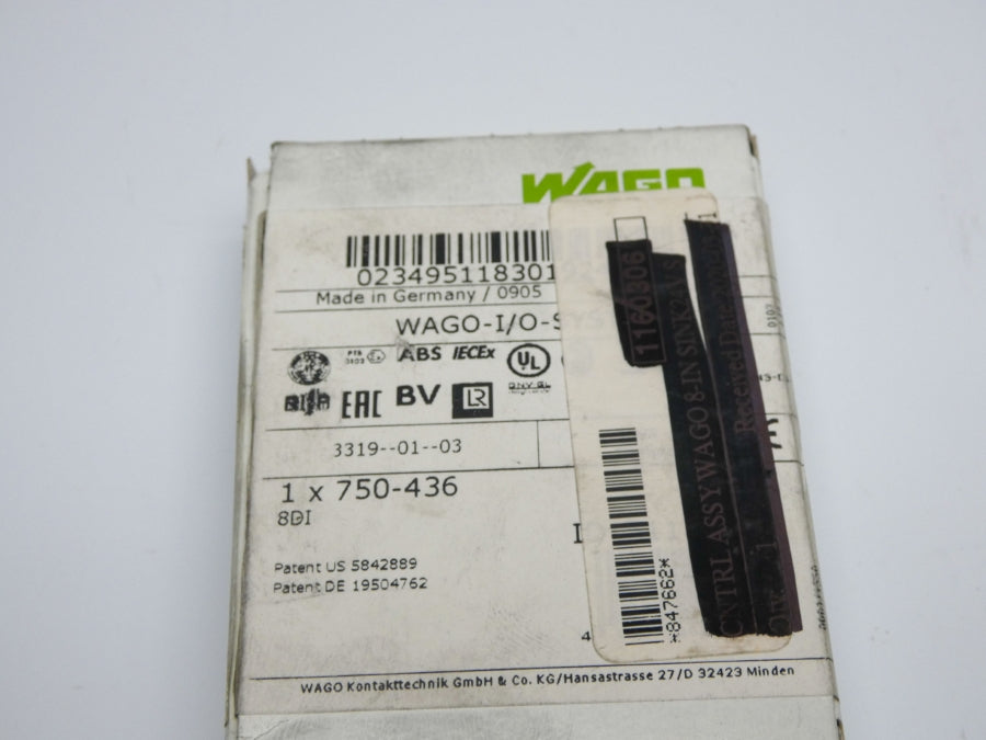 WAGO 750-436 8DI 24VDC NSMP