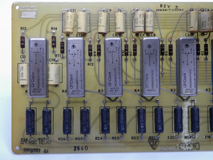 GENERAL ELECTRIC 996D957G1 996D956-0 REV. 3 125VDC UNMP
