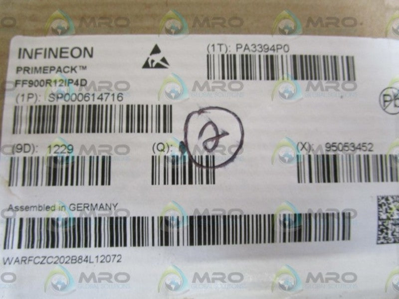 LOT OF 2 INFINEON TRANSISTOR MODULE FF900R12IP4D NSMP