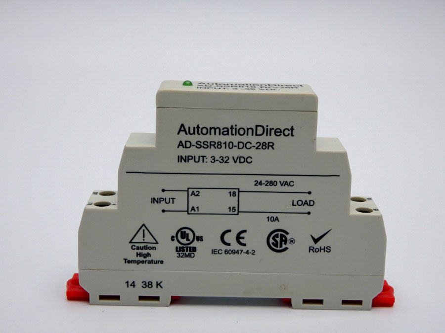 AUTOMATION DIRECT AD-SSR810-DC-28R 3-32VDC 10A NSMP