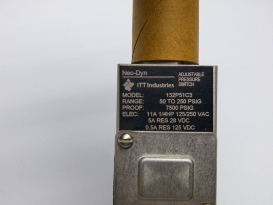 ITT 132P51C3 125/250VAC 11A 50-250PSI NSMP