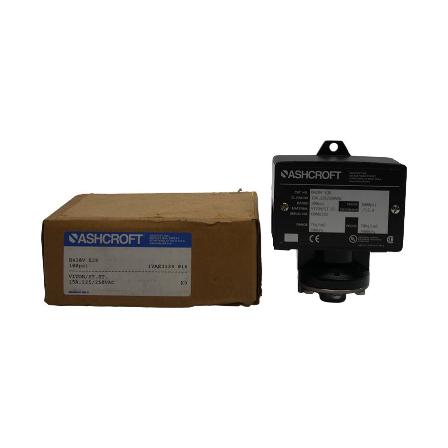 ASHCROFT B420VXJK 125/250VAC 15A 100PSI NSMP