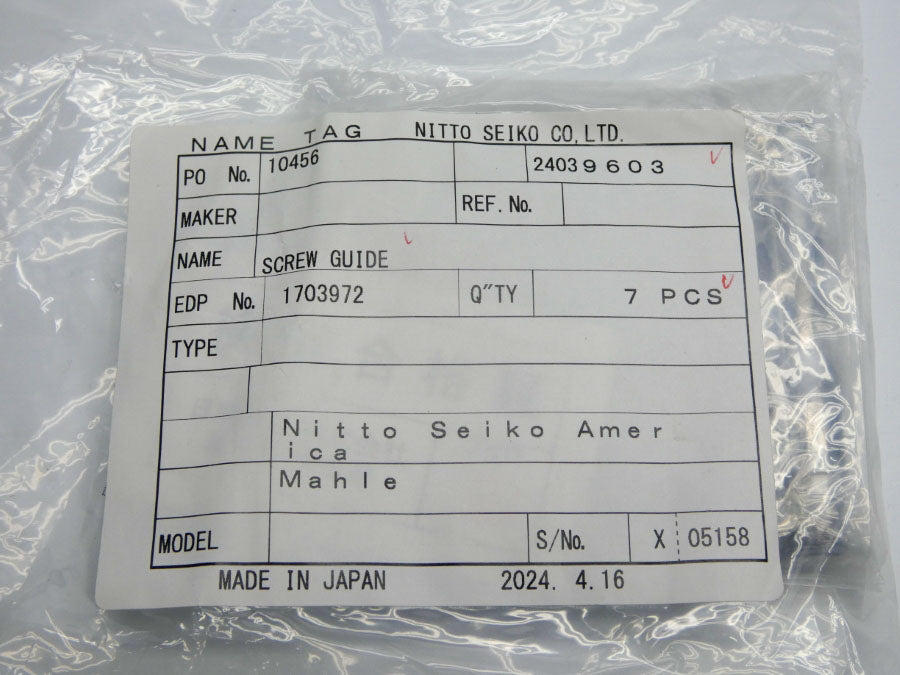 NITTO SEIKO 1703972 (PKG OF 7) NSMP