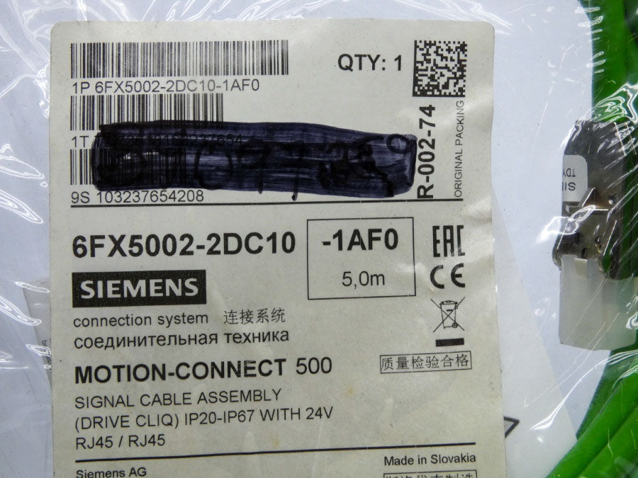 SIEMENS 6FX5002-2DC10-1AF0 24V (5.0M) NSMP