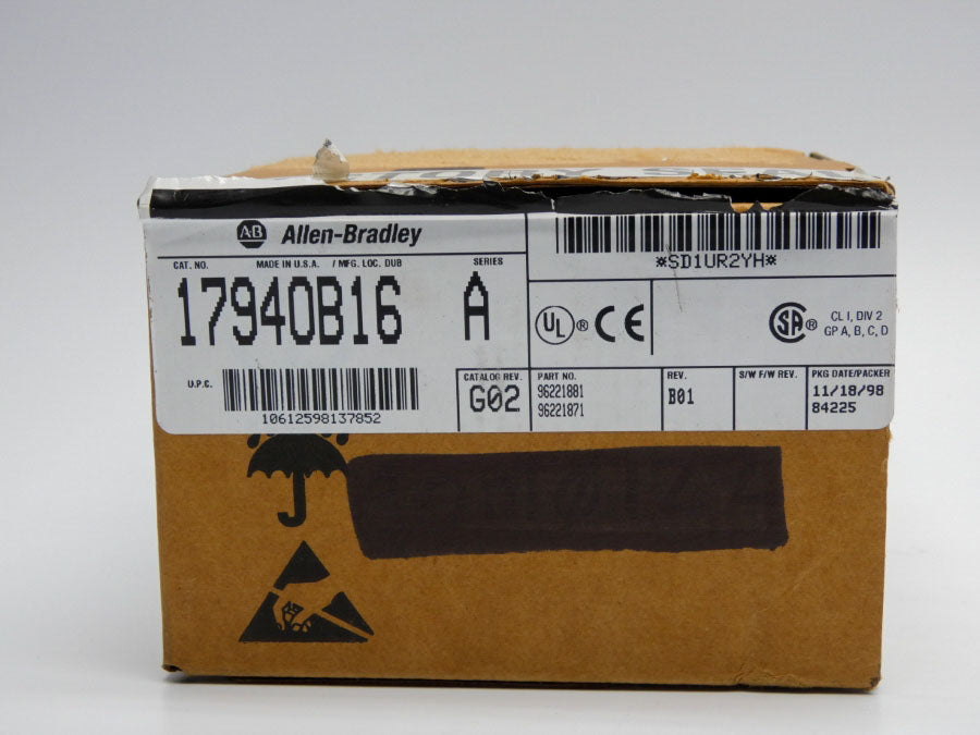 INDUSTRIAL SPARE PART 1794-OB16 SER. A REV. B01 10-31.2VDC NSMP
