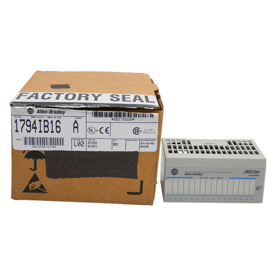 INDUSTRIAL SPARE PART 1794-IB16 SER. A REV. B01 10-31.2VDC NSMP
