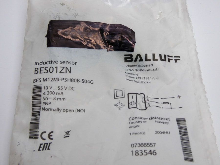 BALLUFF BESM12MI-PSH80B-S04G BES01ZN 10-55VDC NSMP