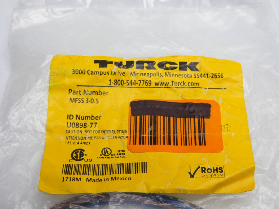 TURCK MFSS3-0.5 U0898-77 125V 4A NSMP