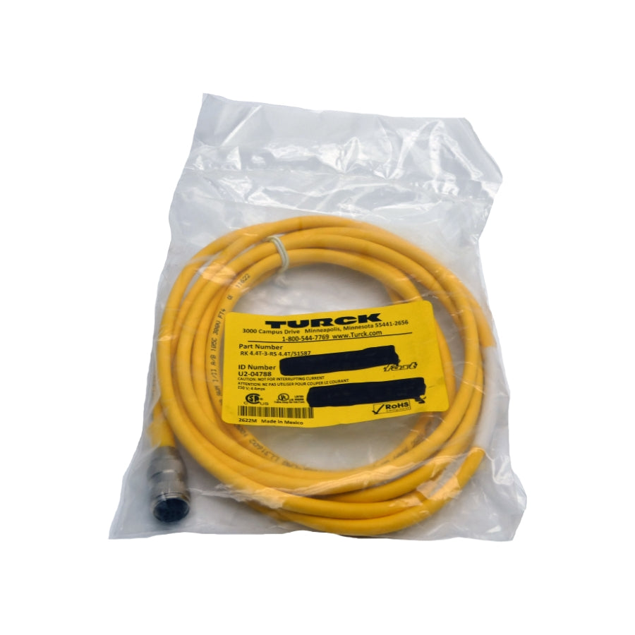 TURCK RK4.4T-3-RS4.4T/S1587 U2-04788 250V 4A NSMP