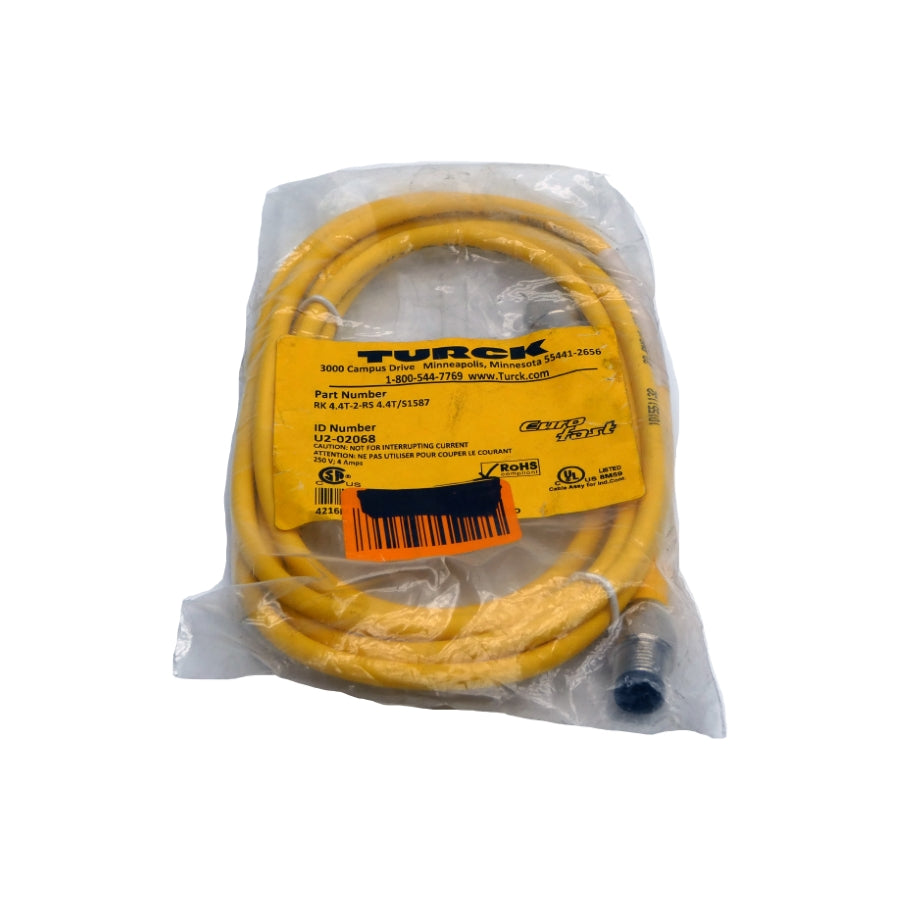 TURCK RK4.4T-2-RS4.4T/S1587 U2-02068 250V 4A NSMP