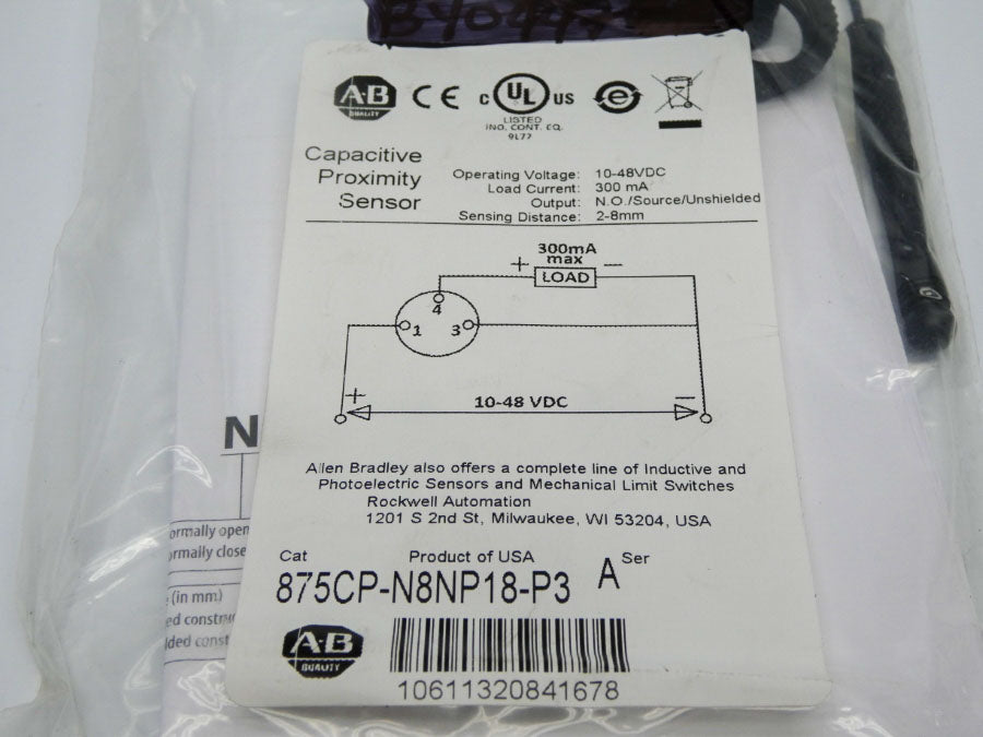 INDUSTRIAL SPARE PART 875CP-N8NP18-P3 SER. A 10-48VDC NSMP