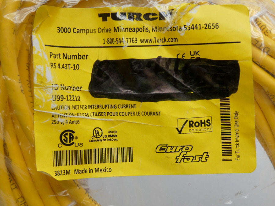 TURCK RS4.43T-10 U99-12210 250V 4A NSMP