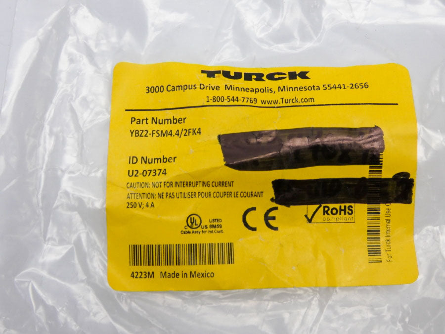 TURCK YBZ2-FSM4.4/2FK4 U2-07374 250V 4A NSMP