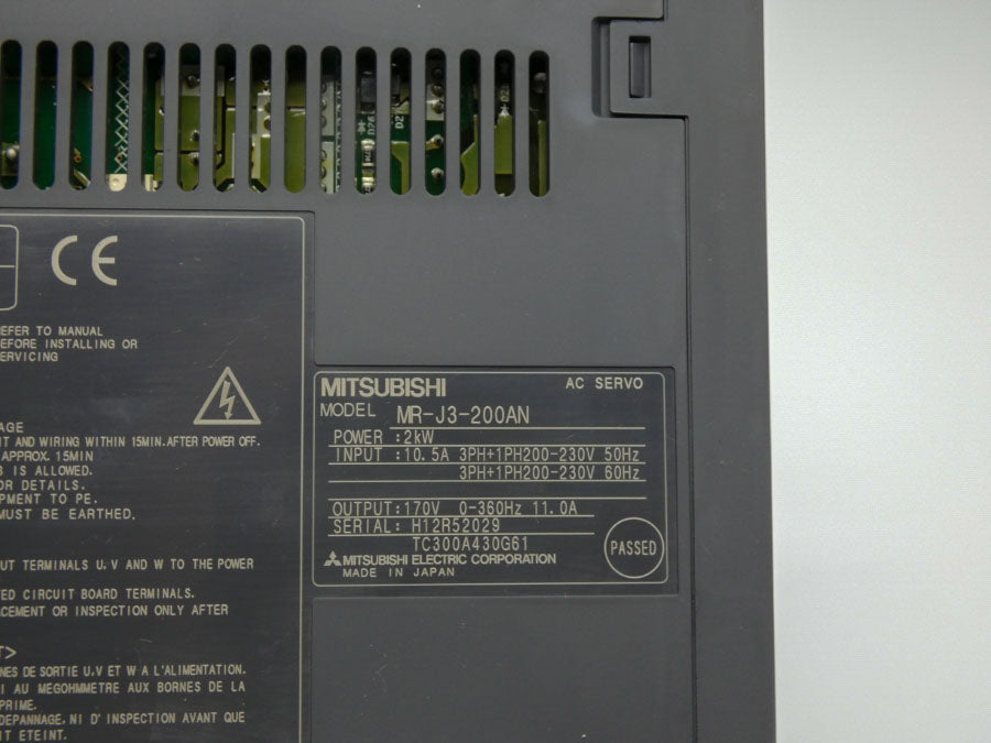 MITSUBISHI MR-J3-200AN 200-230V 10.5A NSMP