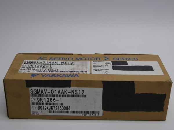YASKAWA SGMAV-01AAK-NS12 200V 0.89A (AS IS) NSMP