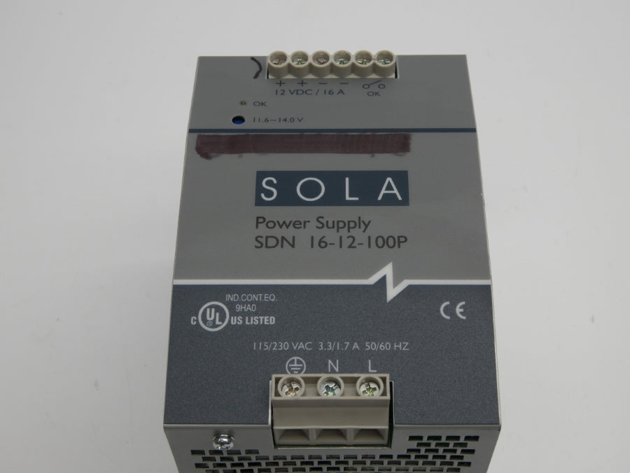 SOLA SDN16-12-100P 115/230VAC 3.3/1.7A NSNP