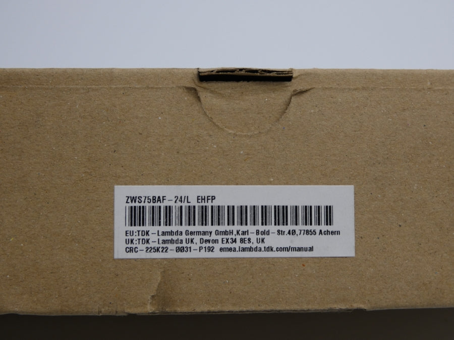 TDK-LAMBDA ZWS75BAF-24/L 100-240VAC 1.0A NSMP