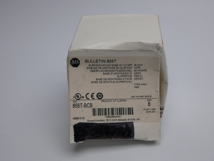 INDUSTRIAL SPARE PART 855T-BCB SER. B 250V 1/2" (WH) NSMP
