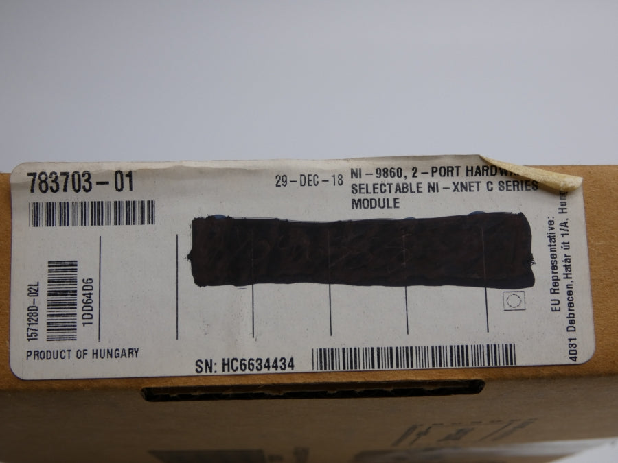 NATIONAL INSTRUMENTS NI-9860 783703-01 NSMP