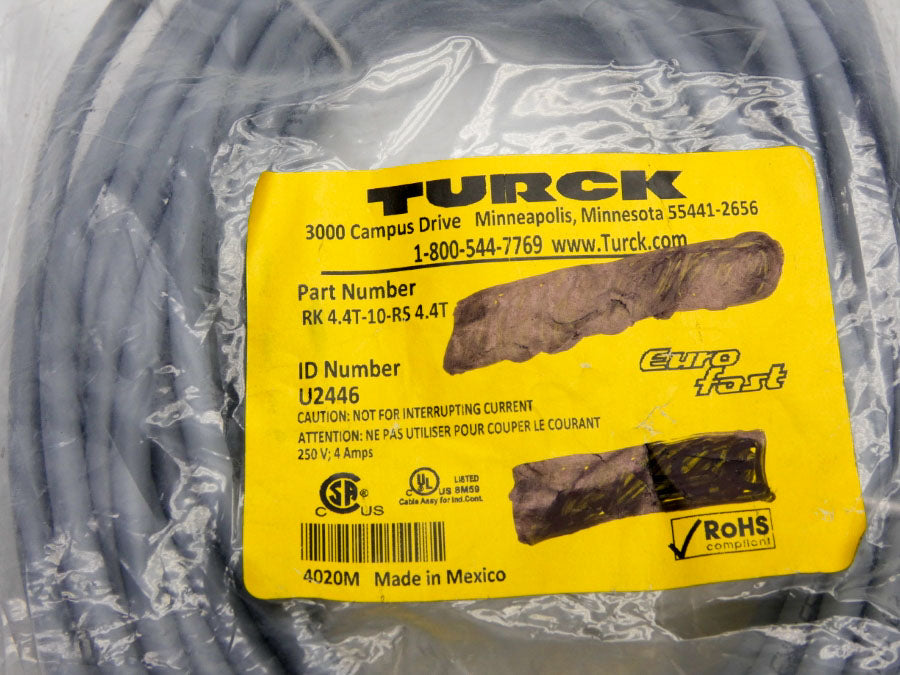 TURCK RK4.4T-10-RS4.4T U2446 250V 4A NSMP