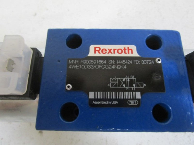 REXROTH DIRECTIONAL CONTROL VALVE 4WE10D33/OFCG24N9K4 NSNP