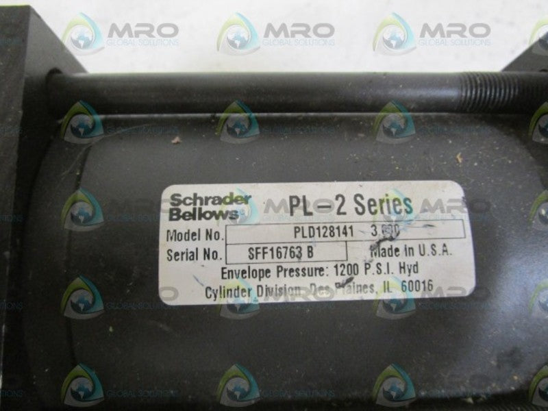SCHRADER BELLOWS CYLINDER PLD128141 3.000 (RUST) NSNP
